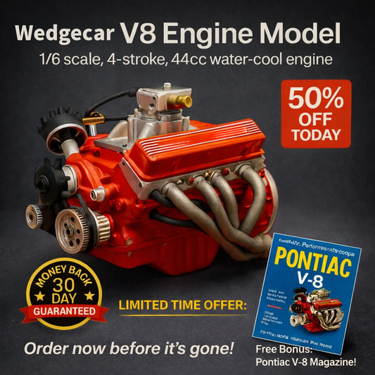 🔥Last Day Promotion 50% OFF + FREESHIPPING🔥 - Gasoline OHV V8 Small-block Engine Model Kits