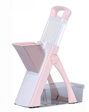 🔥Safe Adjustable Mandoline Slicer – Potato & Vegetable Cutter with Guard