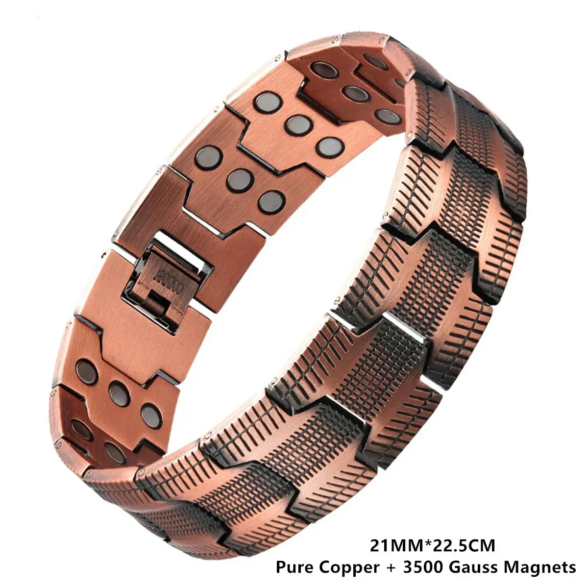 🔥Men’s Four Leaf Magnetic Copper Bracelet — Strength in Every Link (Men)