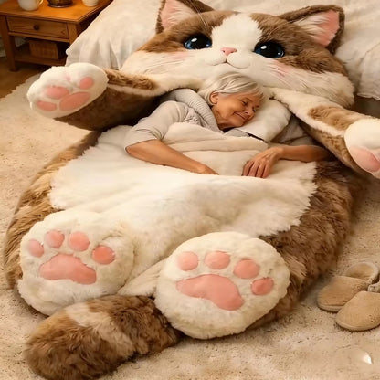 🔥Hot Sale 49% off🌟🐱 Fluffy cat sleeping bag– Soft, Warm & Purrfectly Cozy😴💤