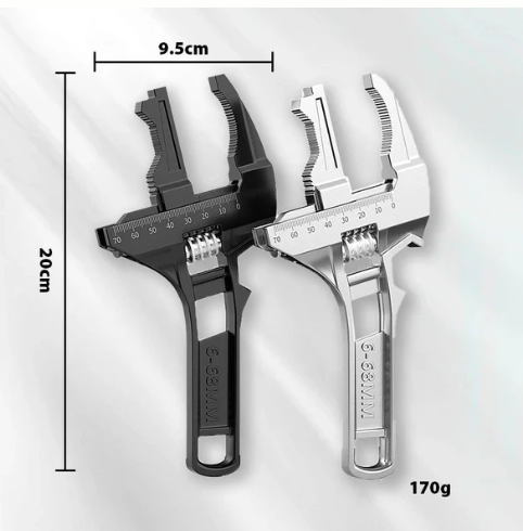 Hose Clamp Pliers with 6–68 mm (1/4"–2-11/16") Jaw Opening - Adjustable for Tight Spaces