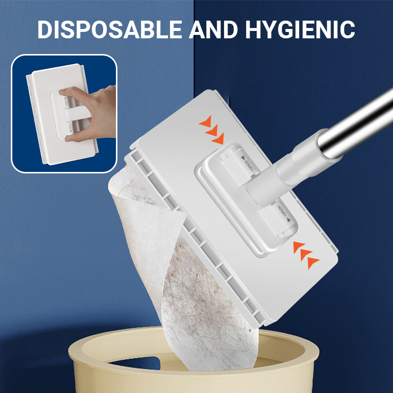 Disposable Dust Mop with 10 Reusable Cloths